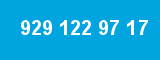 929 122 97 17 929 122 97 17